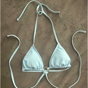 Women's Ring Front Strappy Triangle Bikini Top